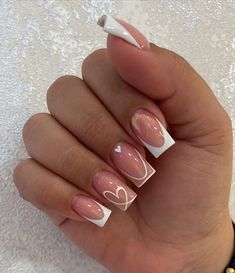 MANUELA GARCIA on Instagram: "Retoque🤍💗.Agenda tu cita 📲3137254109.  #nailsofinstagram #nailssalon #nailscolombia #nailscolors #uñasesculpidas #nailsmedellin #uñassemipermanente #uñasperfectas#nailsexpress #nailsexpert #nailsperfect #nailspereira #nailscali #miasecret #tones #ykmania #uñasacrilicas #uñasrobledoeldiamante #organicnails #valentinonails#babyshower" Valentine Nude Nails, College Nails, Dance Nails, Fall Wedding Nails, Fancy Nails Designs, Simple Gel Nails, Girly Acrylic Nails, French Acrylic Nails, Short Square Acrylic Nails