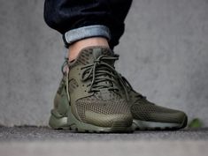 Nike Air Huarache Run Ultra Breathe ‘Medium Olive’ Olive Shoes, Huaraches Shoes, Baskets Nike, Huarache Run, Shoes Sneakers Nike, Mens Nike Air