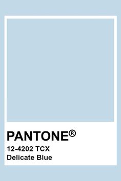 pantone's 12 - 422 tcx delicate blue