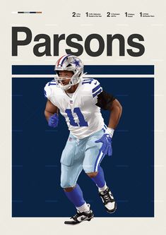 Micah Parsons poster featuring a mid century modern design style. The high-quality print showcases a beautiful digital drawing of Micah Parsons. Perfect for any Dallas Cowboys fan looking to add some flair to their living space. Dallas Cowboys Posters, Cowboy Wall Art, Dallas Cowboys Fans, Cowboys Nation, Sports Art, Cute Poses For Pictures