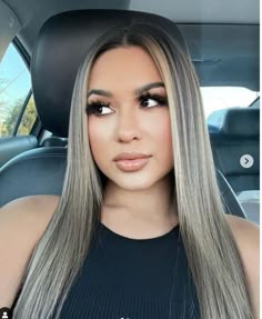 Dark Blonde Hair With Highlights, Blonde Balayage On Black Hair, Highlights Money Piece, Balayage On Black Hair, Ash Blonde Hair Balayage, Light Blonde Balayage, Balayage Hair Ash, Balayage Straight Hair, Perfect Blonde Hair