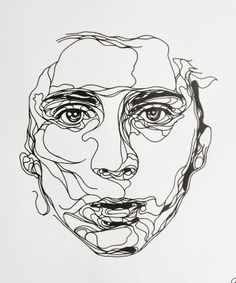 an image of a man's face with the words kriis trappeniers, portraits decoupes