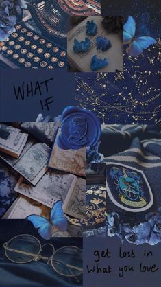 a collage of images with words and pictures on them that say, what if? get lost in what you love