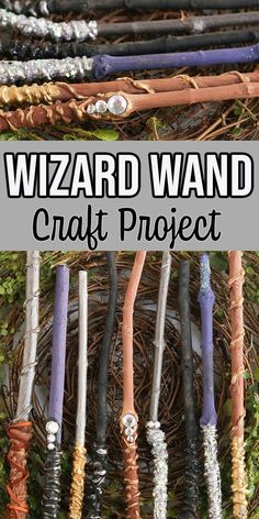 the wizard wand craft project is an easy activity for kids to do with their creativity