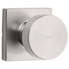 Pismo Square Satin Nickel Hall/Closet Door Knob - Super Arbor Door Knobs Interior Brushed Nickel, Silver Door Knobs, Closet Door Knobs, Pantry Closet, Hall Closet, Door Kits, Closet Doors, Door Knob, Metal Construction