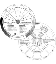 the color wheel is shown in black and white