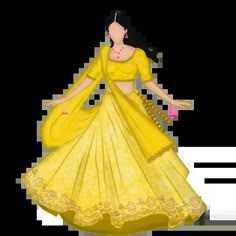 a woman in a yellow dress is dancing