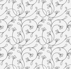 an image of a pattern with flowers and leaves on the front, in black and white