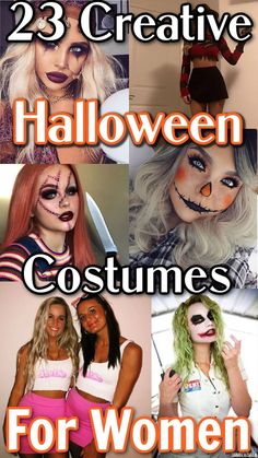 halloween costumes for women to make them look like they are wearing makeup and wigs