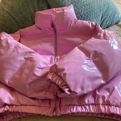 Nwt- Pretty Little Thing-Pink Puffer Jacket, Size 14 Pink Puffer Winter Outerwear, Pink Winter Puffer Outerwear, Pink Hooded Puffer Jacket For Spring, Trendy Pink Hooded Puffer Jacket, Trendy Pink Puffer Jacket For Cold Weather, Pink Puffer Jacket For Fall, Pink Puffer Outerwear For Fall, Pink Puffer Jacket For Fall Cold Weather, Pink Puffer Jacket For Cold Weather In Fall