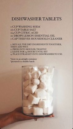 Dishwashing Tablets Diy, Diy Natural Dishwasher Tablets, Diy Cleaning Tablets, Diy Sample Packets, Diy Natural Dishwasher Detergent, All Natural Dishwasher Detergent, Zero Waste Cleaning Recipes, Natural Dishwasher Cleaner, Diy Dishwashing Tablets