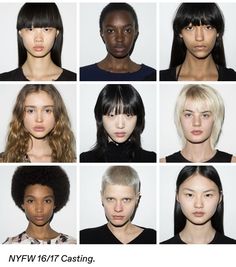 the models are all different types of hair