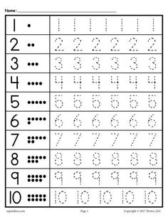 a printable worksheet with numbers and letters