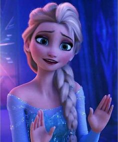 the frozen princess is waving her hand