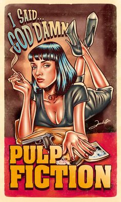 Pinup Posters - Movie Girls by Renato Cunha.  #illustration #pinup #design #movie #poster Quentin Tarantino Movies, Pulp Fiction Art, Movie Artwork, Pin Up Posters, Rock Posters, Movie Poster Art, Ipod Case, Film Art, Quentin Tarantino