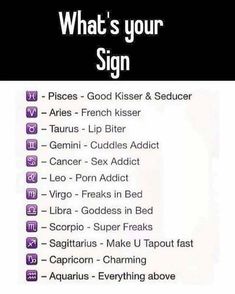 what's your sign?