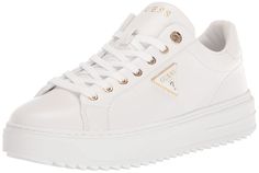 PRICES MAY VARY. The GUESS Denesa sneaker is a clean upper with a modern fusion of runner and court sneaker bottom, which is sure to get you many compliments on wherever your travels take you. Closed Toe Lace-Up Closure Imported White Guess Sneakers, Guess Sneakers, Trainers Fashion, Synthetic Rubber, Kids Luggage, Athletic Fashion, Luxury Store, Fashion Sneakers, Pharmacy Gifts