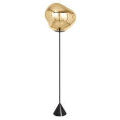 Melt Cone Floor Lamp: Slim + Gold Tom Dixon Melt, Auto Body Repair Shops, Copper Floor Lamp, Disco Funk, Auto Body Repair, Vacuum Forming, Tom Dixon, Gold Copper, Floor Lights