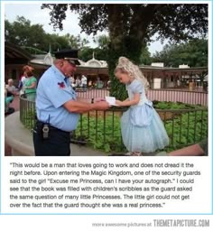 This is adorable! Real Princess, The Guard, Faith In Humanity Restored, Humanity Restored, Sweet Stories, Be A Man, Cute Stories, Security Guard, Believe In Magic