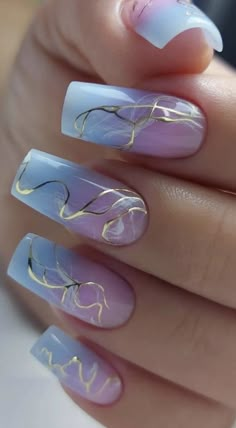 Simple Spring Nails, Cute Spring Nails, Blue Nail Art, Her Nails, Blue Nail Designs, Blue Nail, White Nail, Spring Nail Art, Pink Nail