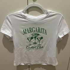 Women’s Margarita T-Shirt Size Medium, Never Worn! Margarita Shirt, Cocktail Club, Colorful Shirts, Womens Tops, Size Medium, Crop Tops, Customer Support, Fast Delivery, Full Service