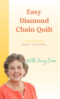 Watch this Easy Charm Pack Diamond Chain Quilt Tutorial! Jenny demonstrates how to make a quick and easy Diamond Chain quilt using 5-inch squares of precut fabric (charm packs). Jelly Roll Log Cabin Quilt Free Pattern, Jelly Roll Log Cabin Quilt Pattern, Waves Template, Simple Log Cabin, Beginner Quilt Patterns Free, Sheep Quilt