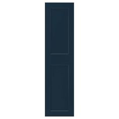 an image of a dark blue door on a white background with the bottom panel open