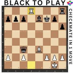 the black to play chess game is shown