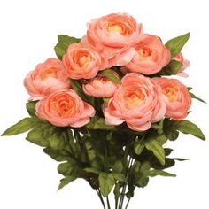 a bunch of pink roses in a vase