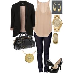 "Untitled #228" by yjmunson on Polyvore Summer Business Outfits, Cooler Look, Business Outfit, Casual Work Outfits, Work Looks, Work Outfits Women