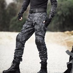 Pants With Knee Pads, Pants Decoration, Combat Trousers, Army Pants, Military Camouflage