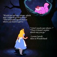 an image of alice and the caterpillar quote