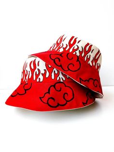 Bucket Hat, Naturo, Red Bucket Hat, Handmade, Handpainted Fashionable and comfortable bucket hat head accessory. Perfect for covering the face and eyes from sun All hats are painted by hand so there might be some ever-so-slight differences (maybe a thicker/thinner brush stroke in some spots) No screen printing or vinyl transfers, it's all made from the heart baby :) Other Bucket hats seen on this post can be found if you visit my Etsy shop! IMPORTANT CARE INSTRUCTIONS: Hand wash, Spot clean, Air Red Beach Cap, Casual Red Cap Sun Hat, Adjustable Red Bucket Hat, Fun Red Adjustable Bucket Hat, Red Outdoor Hat For Spring, Casual Red Sun Hat For Festival, Red Cap For Vacation, Red Spring Outdoor Hat, Red Bucket Hat For Summer Outdoor