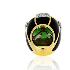 David Webb - Jade Platinum & 18K Yellow Gold Black Enamel, Diamonds, R – Robinson's Jewelers Bezel Set Cabochon, Cabochon Ruby, David Webb, Jewelry Appraisal, The David, Ring Pendant Necklace, Womens Wedding Bands, Custom Jewelry Design, Ruby Ring