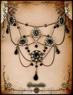 Victorian steam Punk  Wedding jewlery prom Elisabeth necklace steampunk victorian necklace with swarovski on Etsy, $150.00 CAD Steam Punk Wedding, Punk Wedding, Medieval Necklace, Steampunk Couture, Victorian Necklace, Steampunk Victorian, Steampunk Wedding, Pretty Necklace, Punk Jewelry