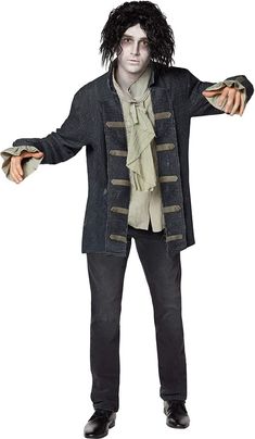 Billy Butcherson Costume for Adults Billy Butcherson Costume, Hocus Pocus Billy Butcherson, Billy Butcherson Hocus Pocus, Costume Zombie, Family Halloween Costume Ideas, Zombie Cosplay, Billy Butcherson