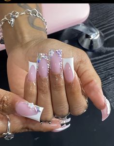 Colored Acrylic Nails Short, Acrylic Nails Short Square, Acrylic Nails Short, Nails Short Square, Acrylic Toe Nails, Duck Nails, Colored Acrylic Nails, Colored Acrylic, French Acrylic Nails