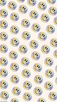 an image of a pattern with smiley faces on it