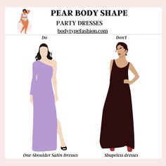 Party Dress Style Guide for Pear Body Shape Balance Drawing, Chic Party Dress, Shapeless Dress, Visual Balance