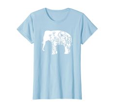 PRICES MAY VARY. Cute elephant design for tween age 10-12 years old to adult who loves animals. Any elephant loving women would find this funny and cool on her birthday or Christmas Lightweight, Classic fit, Double-needle sleeve and bottom hem Elephant T Shirt Designs, Floral Elephant, Elephant Shirt, Casual Unicorn Print Short Sleeve T-shirt, Cheap Cotton T-shirt With Unicorn Print, Casual Pink T-shirt With Unicorn Print, Teen Mom, Age 10, Flower Graphic