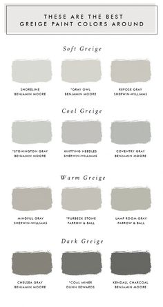 the different shades of gray paint that are used in this painting project and how to use them