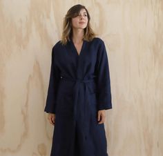 Best Linen Bath Robe | by Rough Linen House Elves, Rough Linen, Linen Robe, Bath Robes For Women, Double Belt, Bath Robes, Robes For Women, St Barts, Iconic Dresses