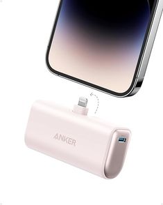 anker power bank and charger are shown with the phone in the back ground