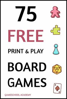 the 75 free print and play board games