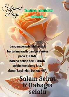 an image of a flower with the words salam sehat & bhagaj