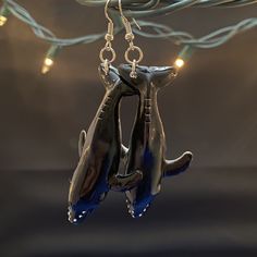 Super cute whale earrings! show off your love for whales with these fun accessories ✨ Please note these earrings are slightly heavier than others. These earrings are made of recycled kids toys and are hypoallergenic. They are one of a kind and will not be restocked once sold. Whale Earrings, Lesbian Earrings, Grape Earrings, Cute Whale, Jewelry Ocean, Quirky Jewelry, Cute Whales, Jewelry Board, Tea Shirt