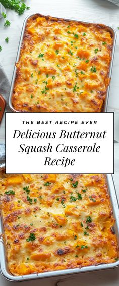 the best recipe ever delicious butternut squash casserole recipe with fresh parsley