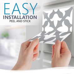 the easy installation peel and stick is designed to look like an origami piece