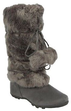 EZGD Blossom Talia-Hi Women Ladies Mukluk Faux Fur Mid Calf Warm Winter Snow Boo | eBay Mukluk Boots, Warm Winter Boots, Snow Fashion, Faux Fur Boots, Favorite Boots, Winter Snow Boots, Fur Boots, Mid Calf Boots, Winter Snow