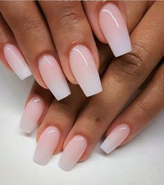 Faded Nails, Pink Glitter Nails, Her Nails, Pink Acrylic, Pink Nail, Pink Acrylic Nails, Prom Nails